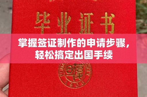广陵掌握签证制作的申请步骤，轻松搞定出国手续