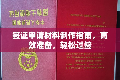 广陵签证申请材料制作指南，高效准备，轻松过签