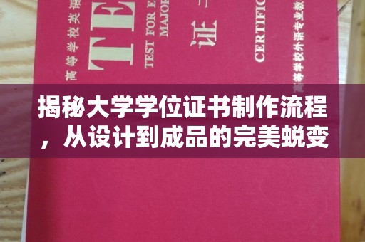 广陵揭秘大学学位证书制作流程，从设计到成品的完美蜕变