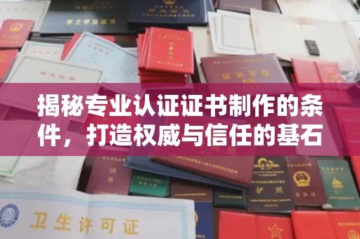 广陵揭秘专业认证证书制作的条件，打造权威与信任的基石
