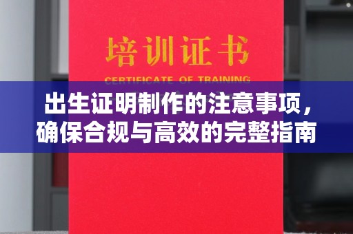 广陵出生证明制作的注意事项，确保合规与高效的完整指南