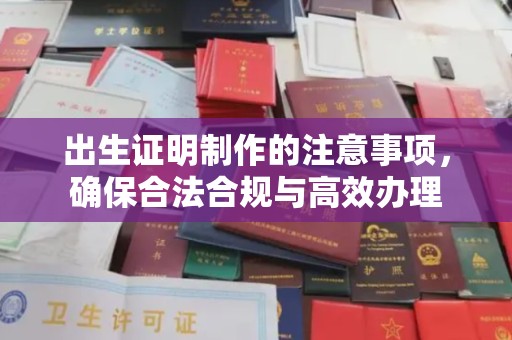 广陵出生证明制作的注意事项，确保合法合规与高效办理