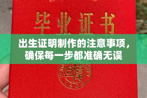 广陵出生证明制作的注意事项，确保每一步都准确无误