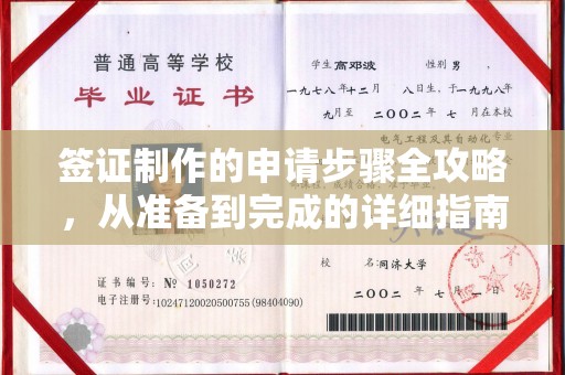 广陵签证制作的申请步骤全攻略，从准备到完成的详细指南