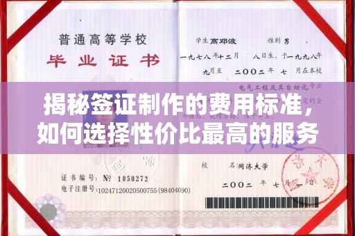 广陵揭秘签证制作的费用标准，如何选择性价比最高的服务？