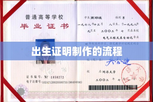 广陵出生证明制作的流程